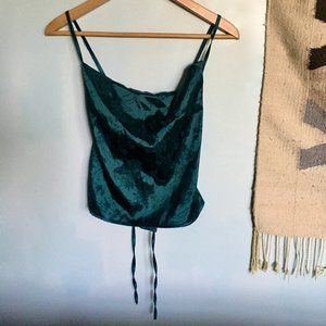 Emerald Green Cowl Neck Cami